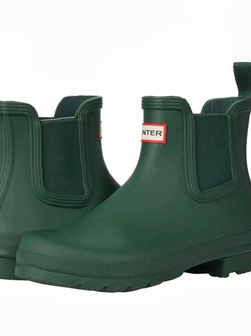 Hunter Women's Original Chelsea Boots in Green Size 9